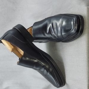 Toschi Black Leather Slip-on Loafer w/Carbonlite Insoles CIS Equipped Size 11